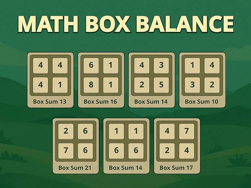 Math Box Balance | 무료 온라인게임